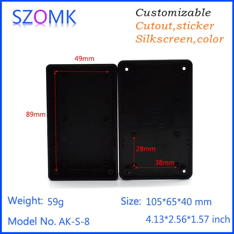 plastic enclosure for electronics control box szomk diy enclosure junction box plastic housing small abs instrument enclosure distribution box black plastic box enclosure electronics case   (24).jpg