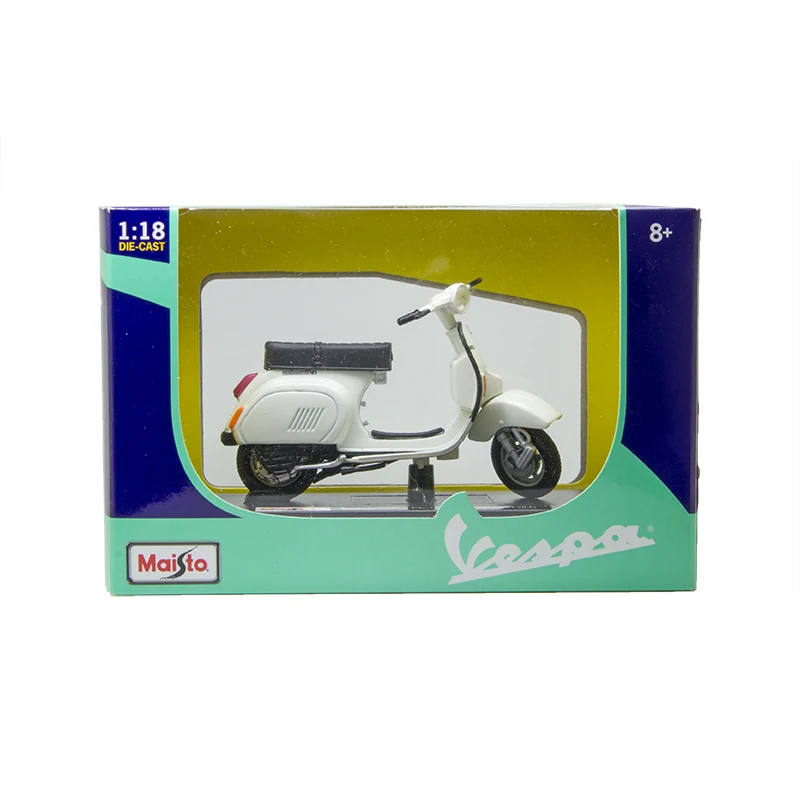 Maisto Piaggio 1984 VESPA PK125 AUTOMATICA 1:18 модели мотоциклов Модель велосипеда база Мотоцикл Модели Diecast детская игрушка для Коллекция подарков