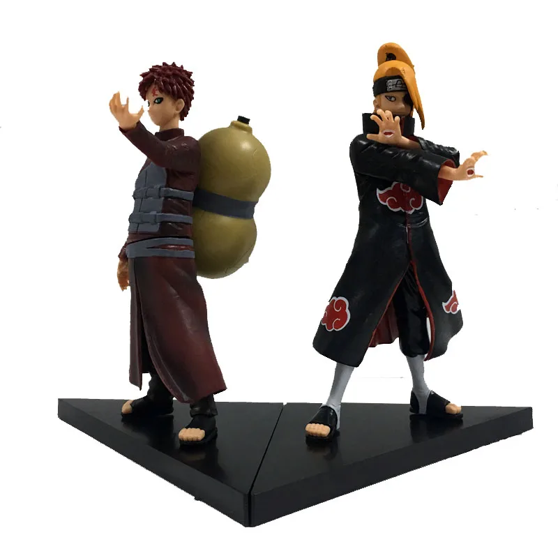

Anime Naruto Sabaku No Gaara VS Deidara 2pcs/set 17CM Cartoon Action Figures Collection Model PVC Dolls Toys 8th Naruto