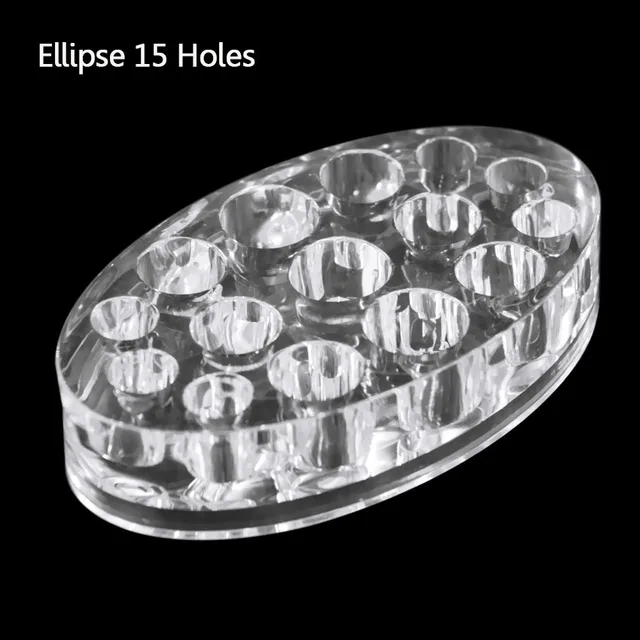 Pongnas Acrylic Ink Cups Holder With 6 Holes - Tattoo Pigment Cup Stand For Artists