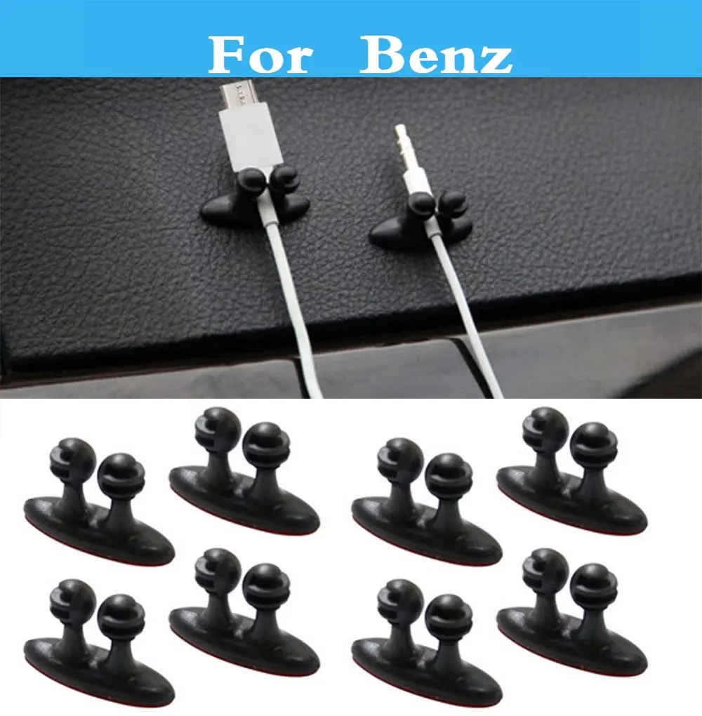 Car USB Cable Clip Charger Line Clasp Headphone For Benz Amg A B E C S