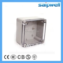 125*125*75mm Transparent waterproof box plastic ABS switch box IP66 junction box electronic box DS-AT-1212-S