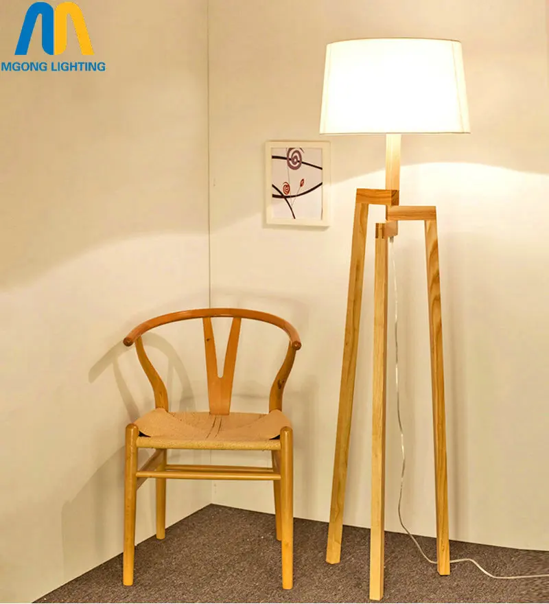 Современная светодиодная Напольная Лампа красивый деревянный дизайнерский