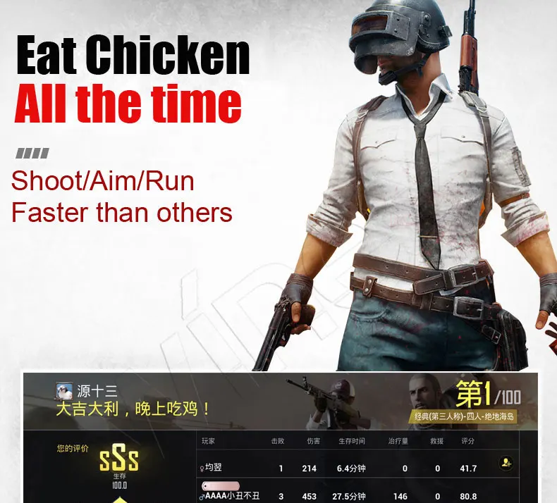 Winex 2 in 1 pubg   Ʈѷ joypad   е ̽ƽ Ʈ l1 r1 shoot aim button w10 for iphone