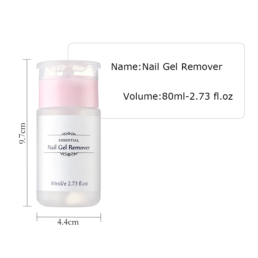FairyGlo 80ml Nail Surface Cleanser UV Gel Nail Polish Enhance Shiny Effect Cleanser Sticky Remover Liquid Nail Art Remover Tool