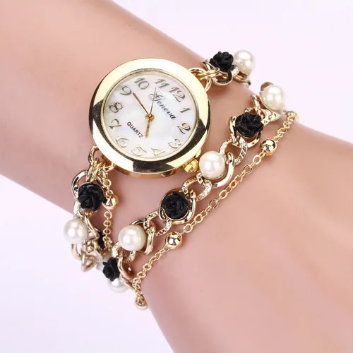 

2019 Pearl Bracelet Watch The Little Rose Geneva Luxury Fashion Lady Popular Hand Sell Like Hot Cakes