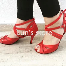 Новинка; Цвет Красный; на заказ; пикантная обувь для сальсы, танго, бальных танцев; обувь для латинских танцев; обувь для сальсы, танцев; обувь для бачаты