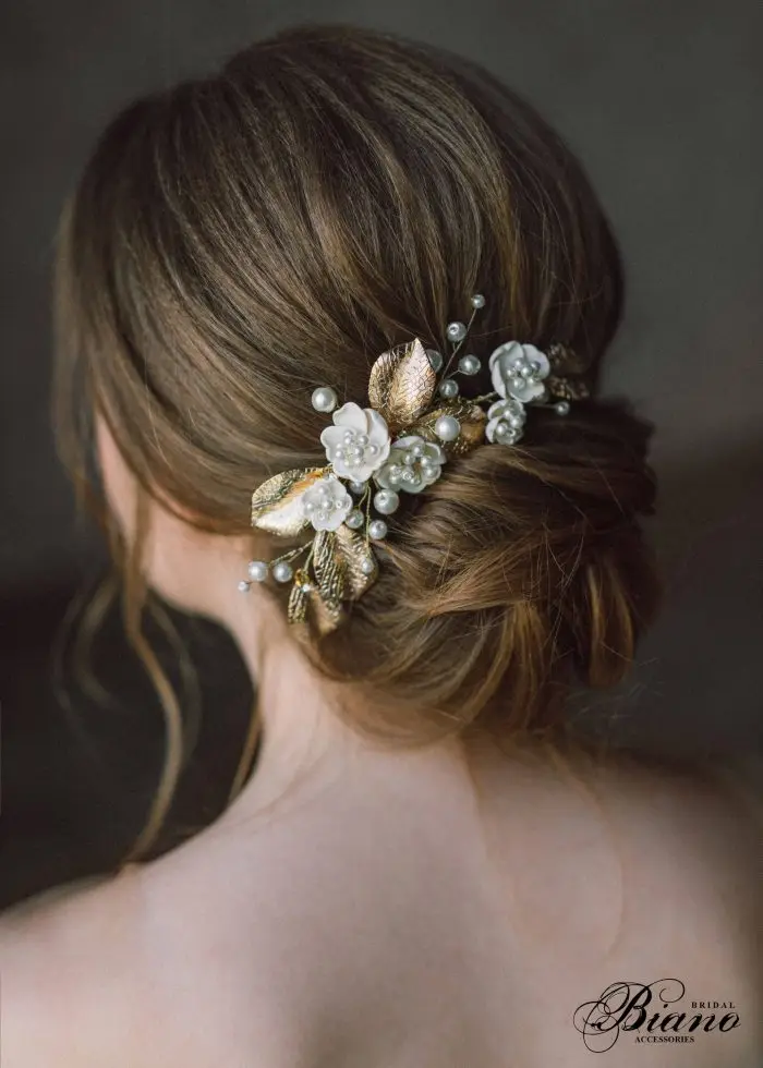 

Pearl Flower Bridal Hairpiece 2019 Spring Summer New Trends Forecast