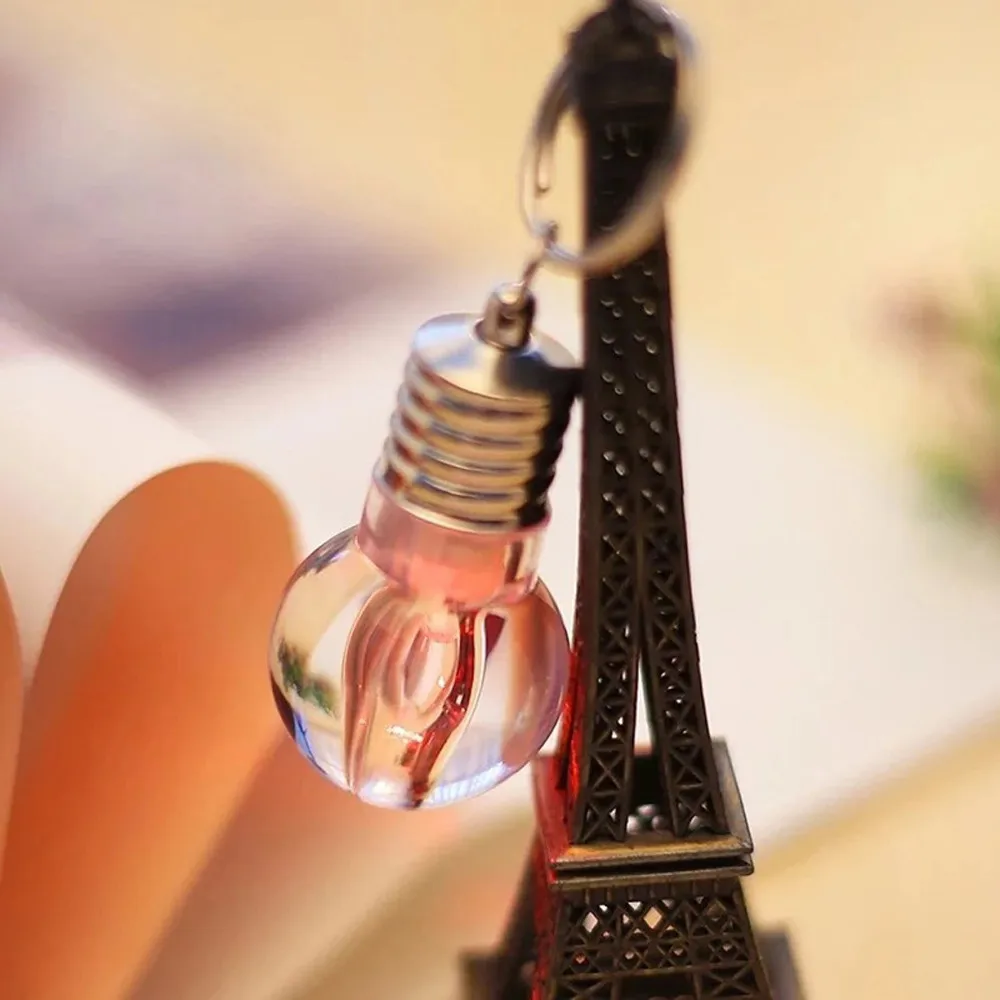 

OTOKY 2019 New Hot Sale New Mini Cute Key Chain Touch 7 Color Changing LED Light Lamp Bulb Keychain Toy For Dropshipping 328