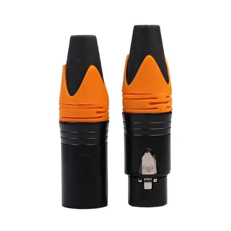 2шт 3Pin XLR Женский Мужской микрофон аудио кабель штекер DIY Разъемы адаптеры отличное качество ПВХ Резиновый рукав на хвосте
