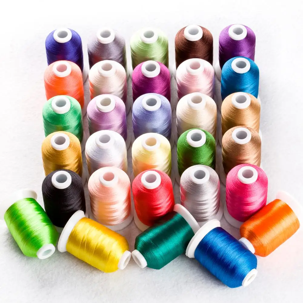 Набор ниток для вышивки из полиэстера Simthread 30 Brother Colors набор Janome Bernina Babylock Зингер