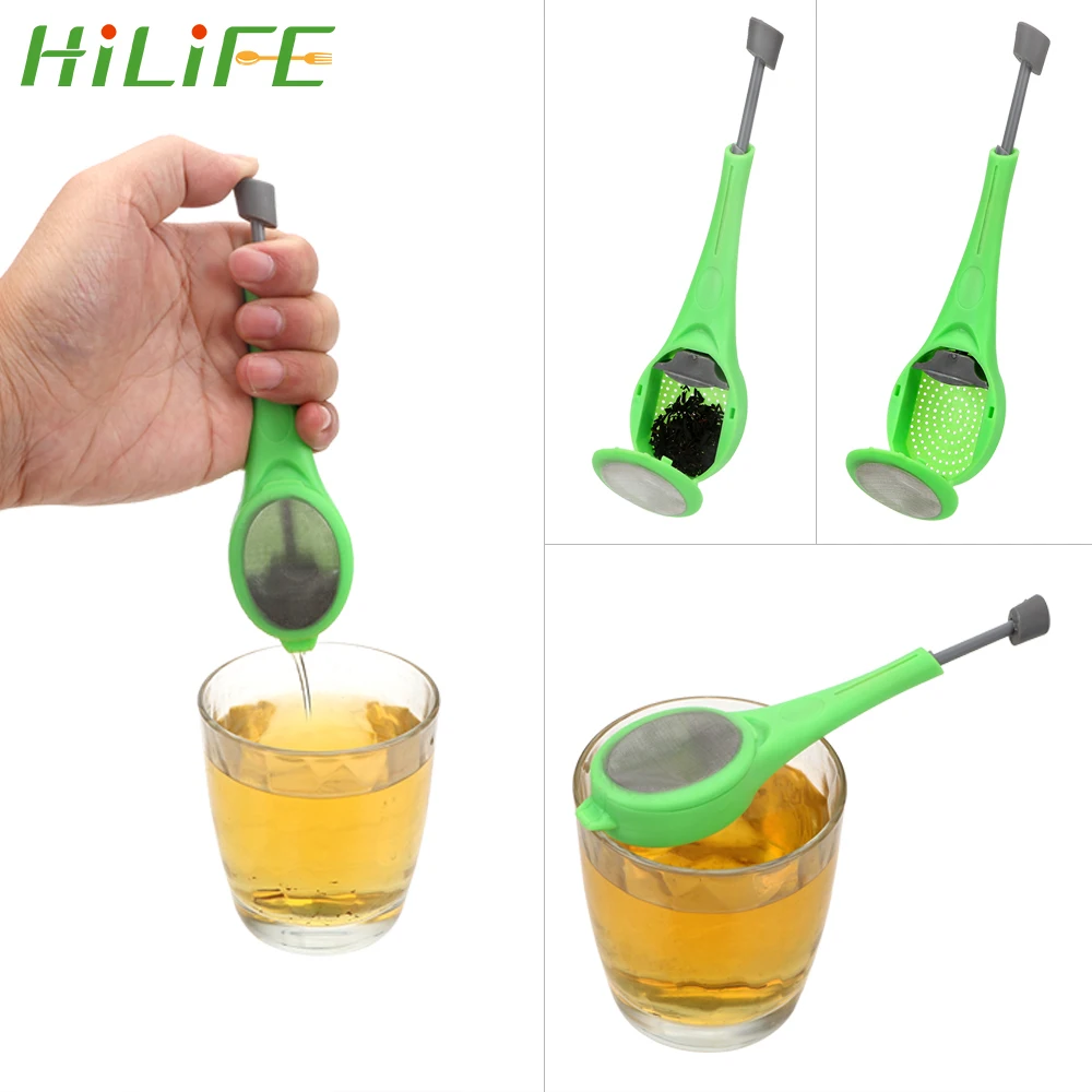 HILIFE встроенный Плунжер пластиковое ситечко для кофе и чая многоразовый чайный
