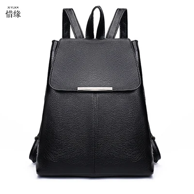 

lady Backpack Women high Quality Leather Women's Backpacks 2017 Casual Student School shoulder bag Fashion Travel girl Rucksack
