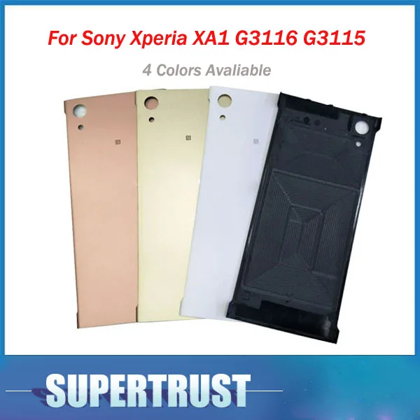 Для Sony Xperia xa1 G3116 G3115 корпус батареи чехлы задняя дверь черный белый золотой розовый цвет