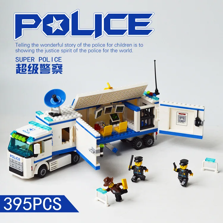 Police Mobile Command Center Building blocks bricks 395pcs new no box 