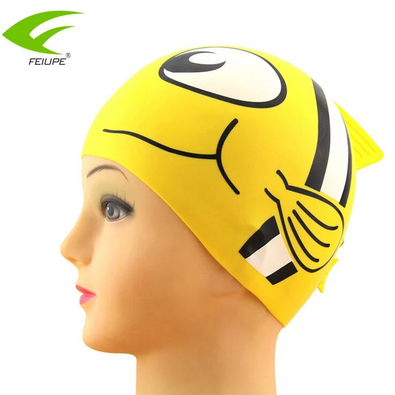 Clearance sale Carton Swimming Caps 100 High elastic Silicone