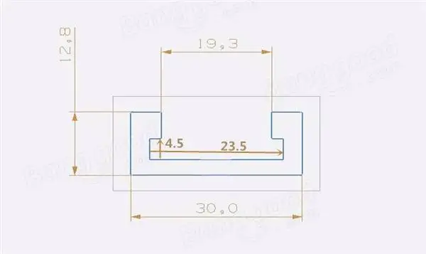 400mm T-tracks T-slot Miter Track Jig Fixture Slot For Router Table