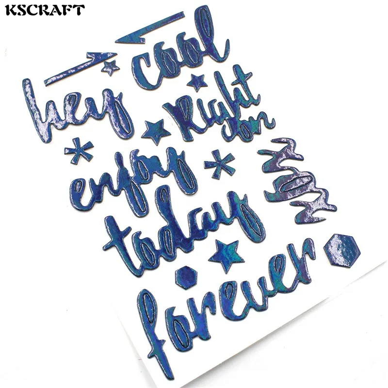 

KSCRAFT Enjoy Today Self- adhesive Chipboard Sticker for Scrapbooking/ DIY Crafts/ Card Making Decoration