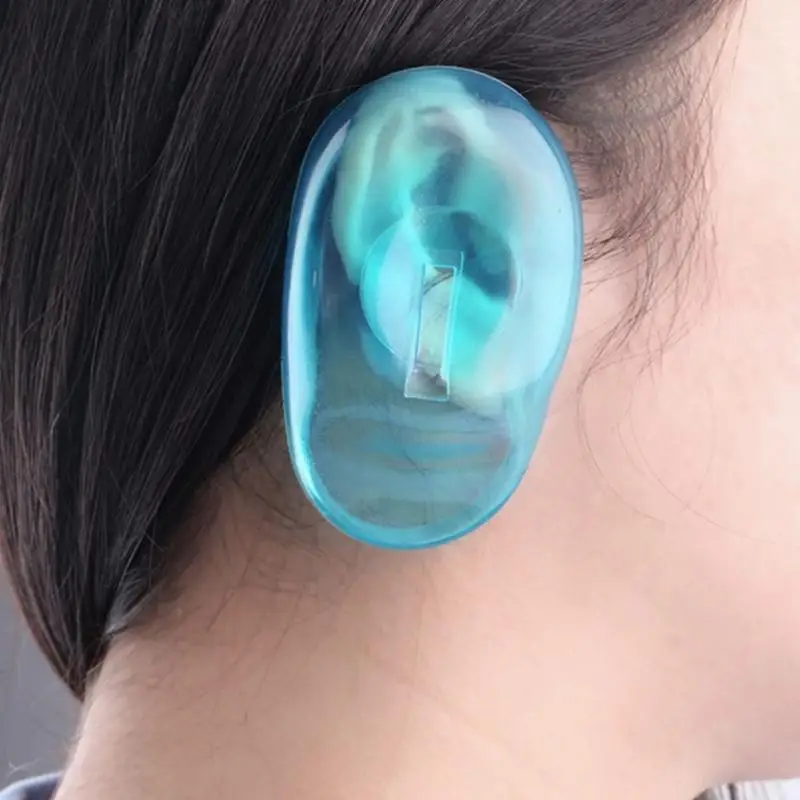 2Pcs Salon Hair Dye Ear Cover Shield Barber Shop Anti Staining Earmuffs Protect Ears From The Dye