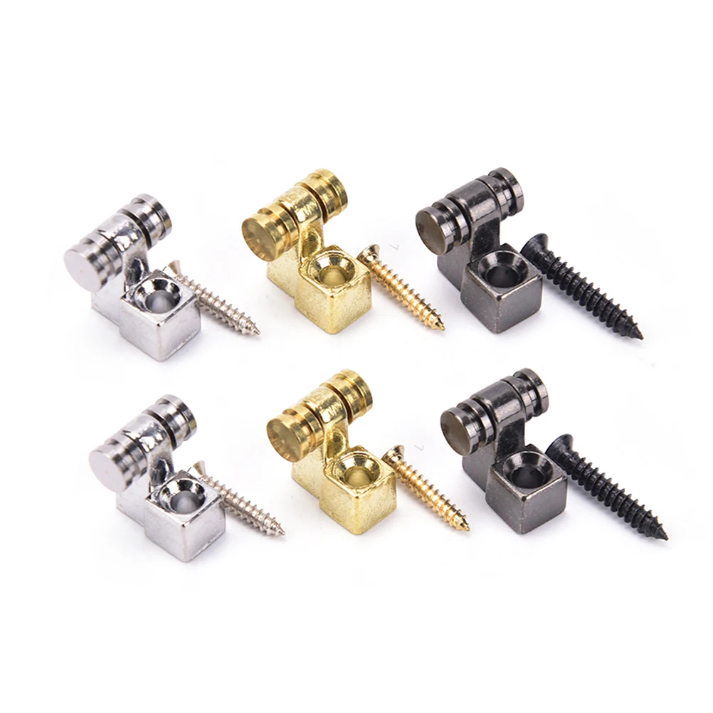 2019 New 2Pcs Roller String Retainers Mounting Tree Guide for Electric Guitar silver