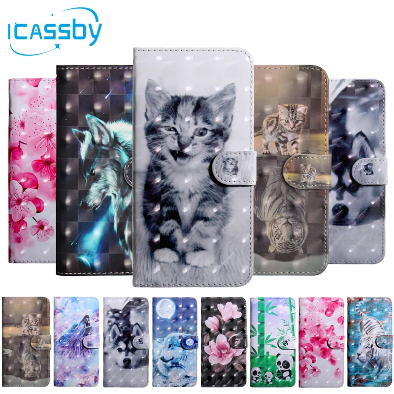 

Flip Book Case For Coque Huawei Honor 20 Pro Luxury Cat Dog Leather Wallet Phone Cover For Honor 20 Pro 20Pro Case Etui Capinha