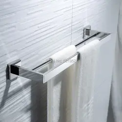 24-дюймовый двойной вешалка для полотенец Держатель Ванная комната Кухонный настенный Полка для полотенец туалете Полотенца стойки