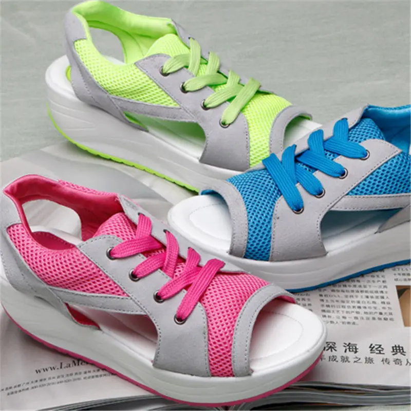 

Shoes Woman outdoor Sneakers Women casual wedges platform shoes Women Sandalias Breathable mesh zapatos mujer tenis feminino