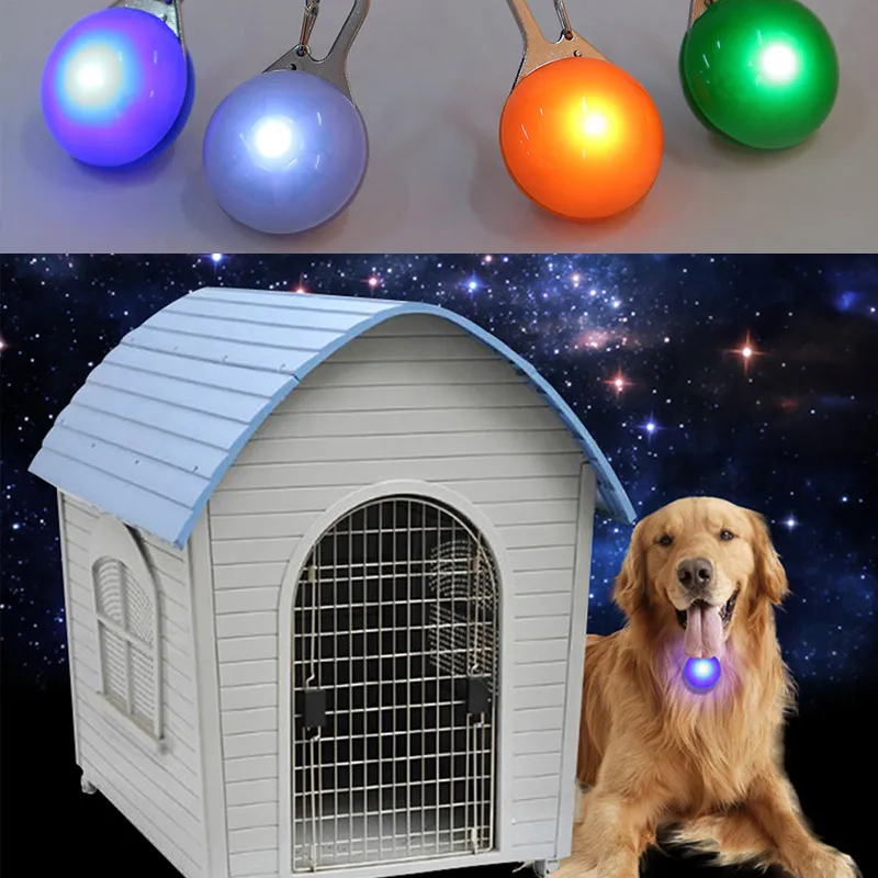 Pet Dog LED Flash Light Toys Colorful Blinker Dog Toy Safety Flashing