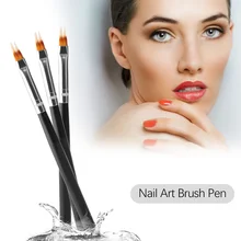 1 шт лак для ногтей кисть с ручкой для маникюра французский градиент постепенная Цветущая Кисть для макияжа аксессуары