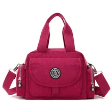 Женская однотонная водонепроницаемая сумка-мессенджер, нейлоновые сумки для женщин, женские сумки bolsa, повседневные женские сумки через плечо