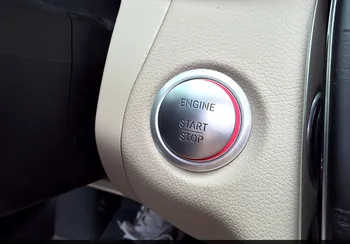 

car interior one-key engine start stop ignition push button decorative ring for Mercedes benz car styling