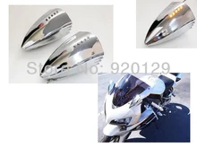 Chrome Motorcycle Turn Signal Pig Spotter Mirrors for Kawasaki Ninja ZX 6R 7R 9R