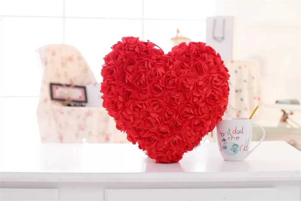 Pétalas de Rosa Presente dos Namorados para Meninas Frete Grátis Moda Luminosa Colorido Luz Travesseiro Apaziguar Boneca Casamento Crianças Brinquedos 20 Frete grátis moda pétalas de rosa luminosa