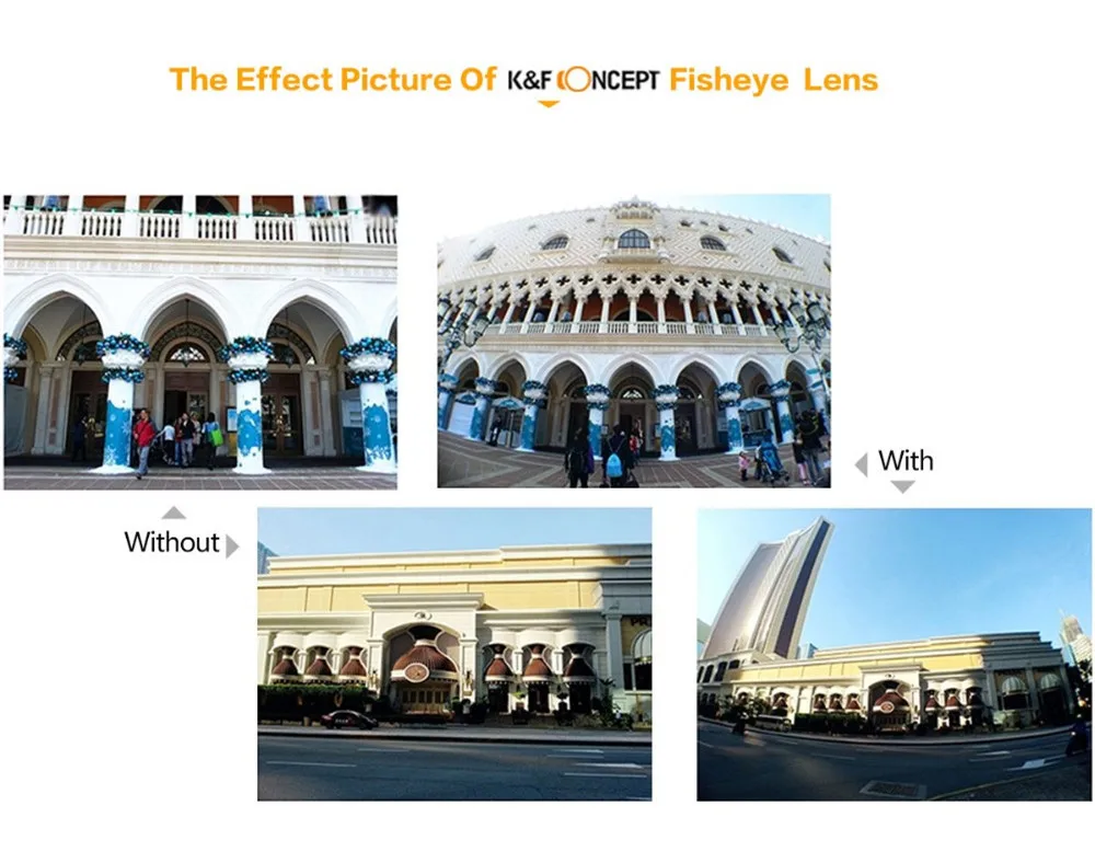 K& F концепция 58 мм 0.35X рыбий глаз Макро широкоугольный объектив ультра прозрачная синяя пленка с покрытием для DSLR Объективы камера Canon 600d Nikon sony