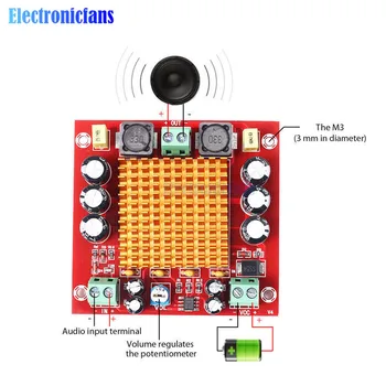 

TPA3116D2 TPA3116DA DC 12V 24V 150W MAX Mono Channel Digital Power Audio Amplifier Amp Board Module XH-M544