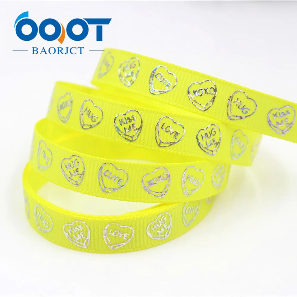 OOOT BAORJCT G 18609 369 10 мм ярдов лазерная серебряная в форме сердца с принтом love