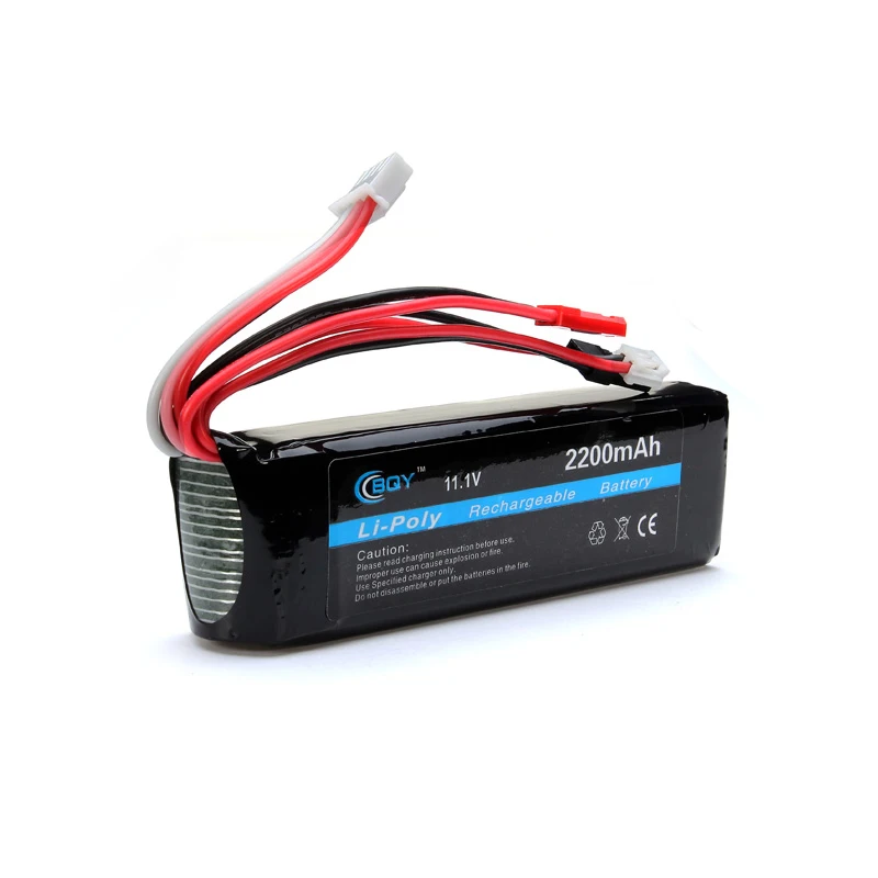 1 шт. BQY power Lipo батарея 3S 11,1 V 2200 mAh 8C толстые размеры производительность Lipo батарея для JR Futaba BEC для RC игрушки