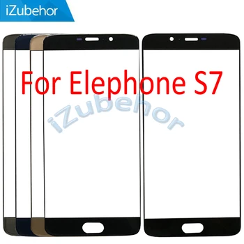 

5.5" Black/Blue/Gold/Silver For Elephone S7 front outer touch sensor glass lens panel By Free Shipping