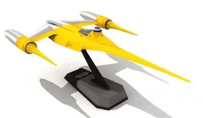 

Paper Model Star Wars Naboo N-1 Battleship Airplane DIY Handmade Toy