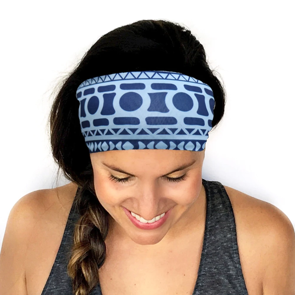 

Women Absorbing Sweat Yoga Headband Elasticity Turban Sports Sweat Hair Bands Stretch Headband Running Headwear