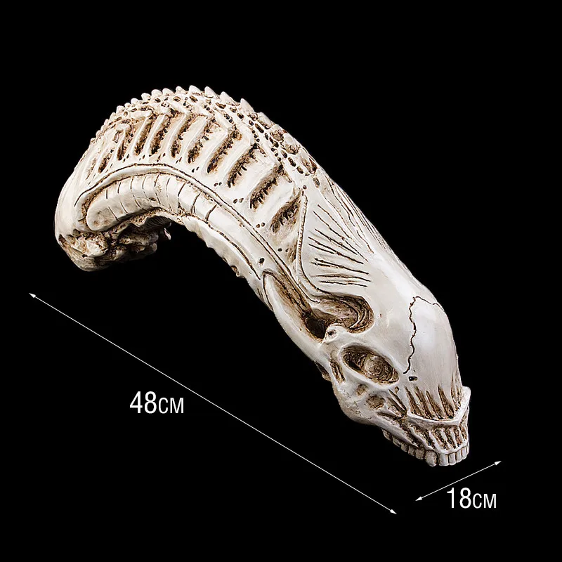 Ремесла AVP Хищник против инопланетянина 20*50 см большая статуя смолы череп скелетная фигура имитационная модель скульптура животного для украшения