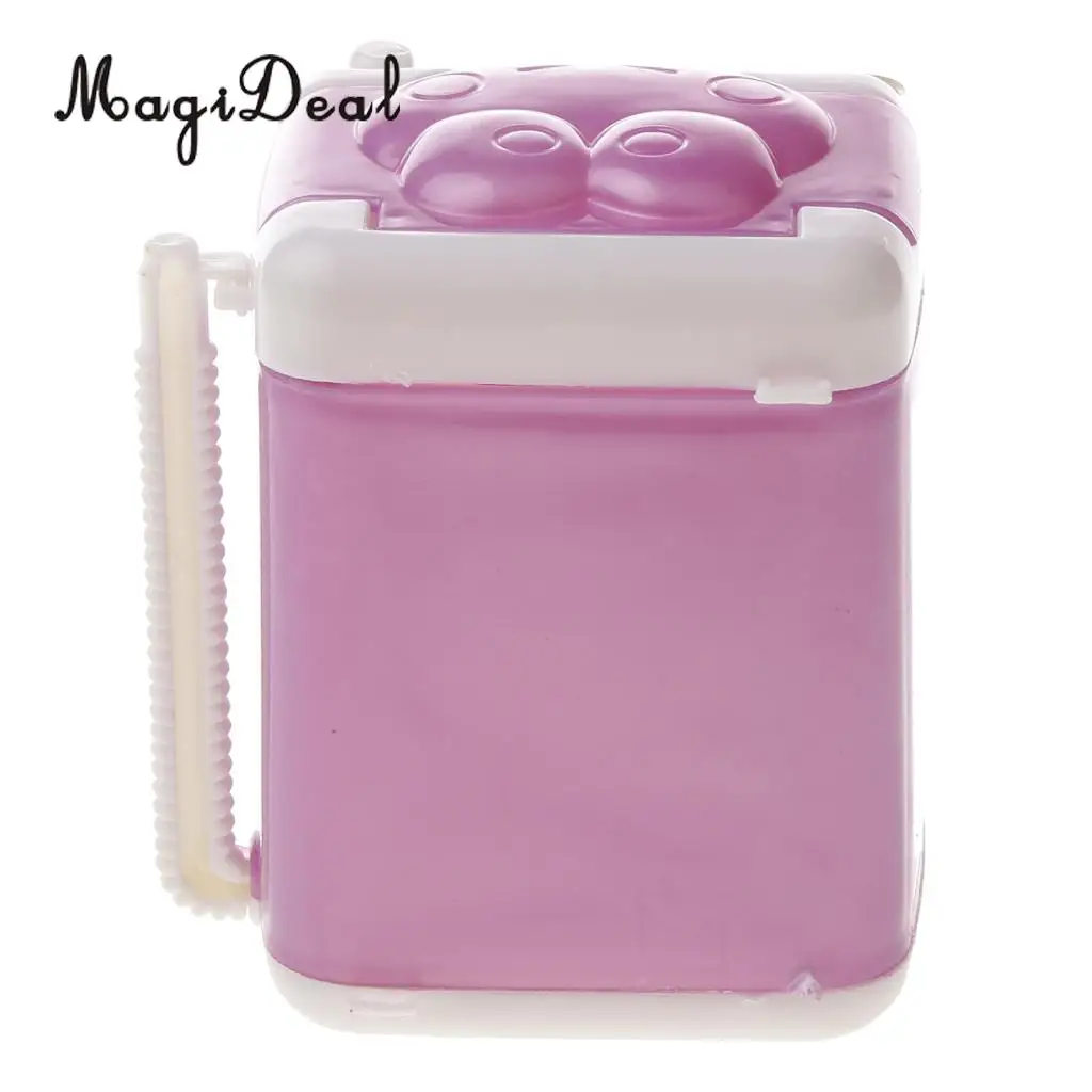 MagiDeal 1Pc Plastic Mini Washing Machine Dollhouse Furniture Toy for Dolls Bathroom Children Pretend Role Play Game Lovely Toy