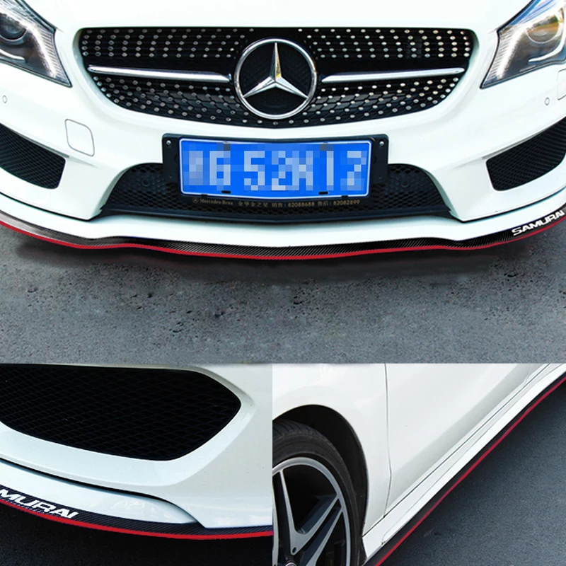 2,5 m Protector de coche parachoques delantero divisor de labios Kit de cuerpo Spoiler Bumpers accesorios de coche accesorios de fibra de carbono Bicolor 2,5 m Protector de coche parachoques delantero divisor de labios Kit de cuerpo Spoiler Bumpers accesorios de coche accesorios de fibra de carbono Bicolor