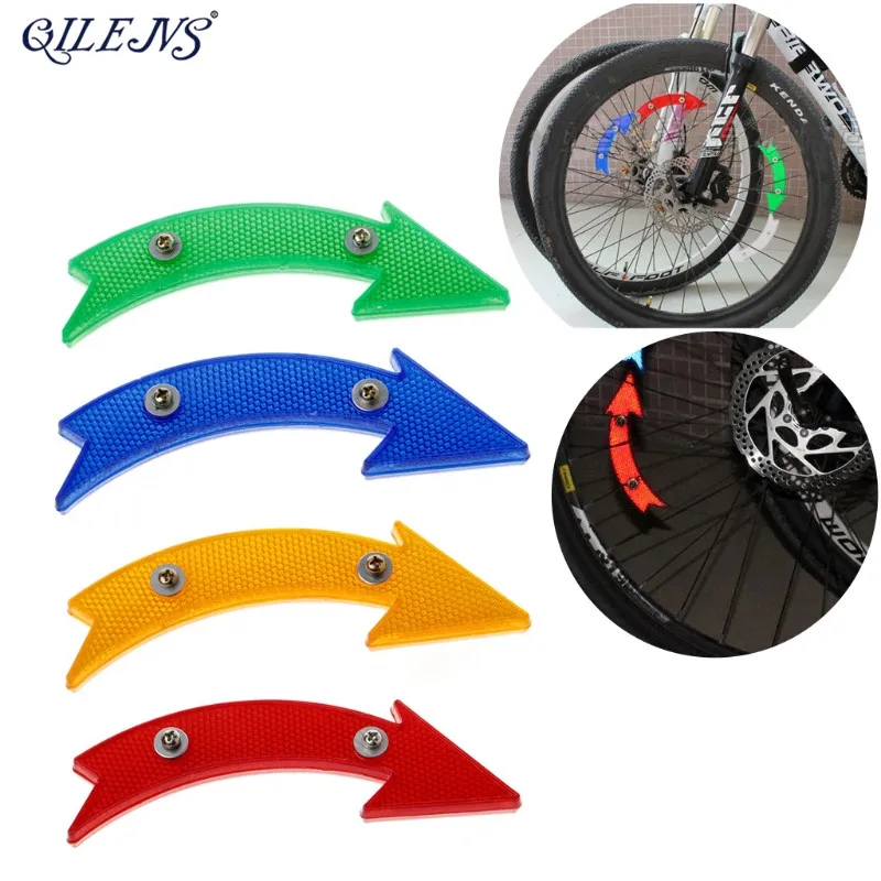 

QILEJVS MTB Road Bike Bicycle Reflector Cycling Arrow Shape Safe Warning Accessories New