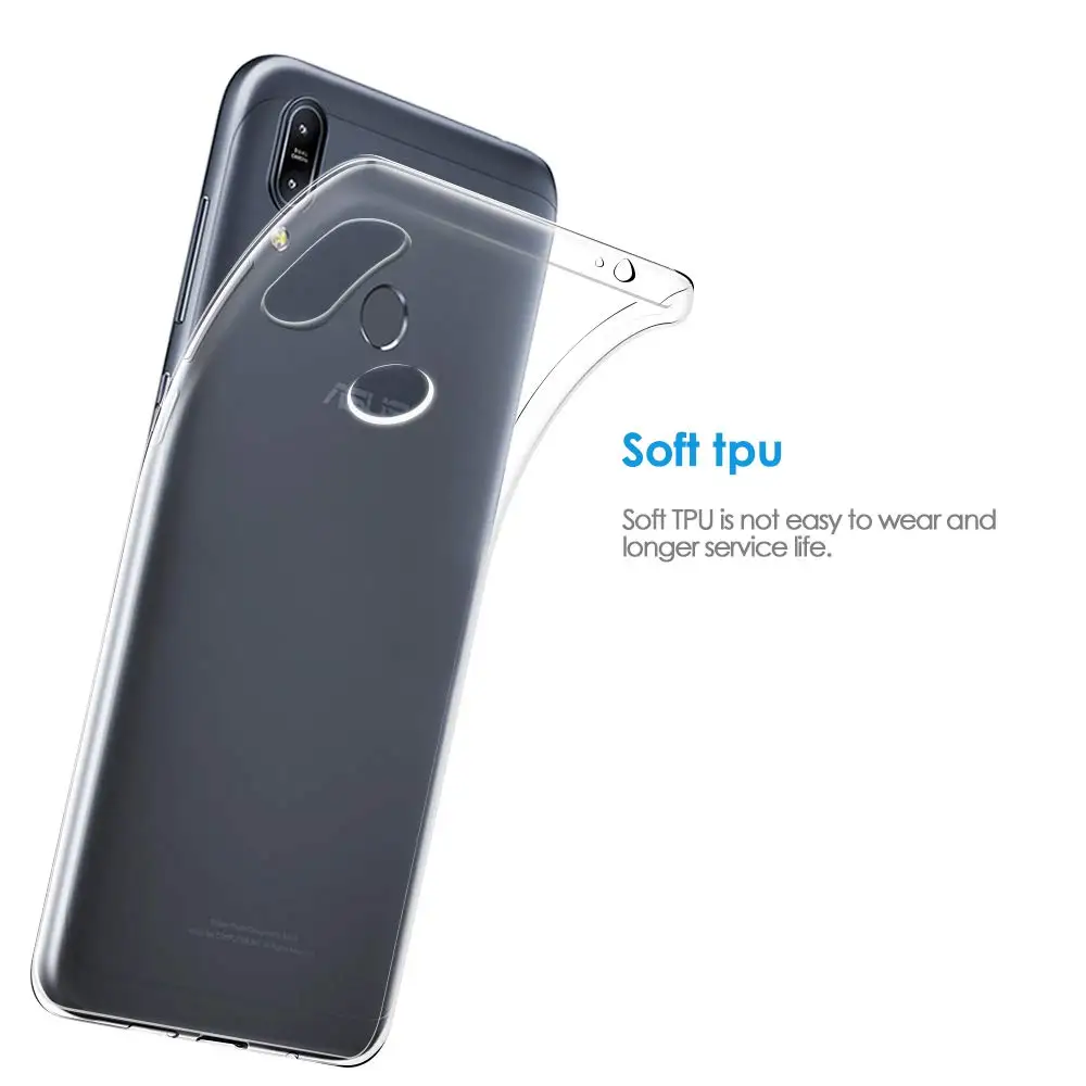Ультратонкий прозрачный силиконовый мягкий ТПУ защитный чехол Asus Zenfone ZB556KL ZB601KL ZB602KL ZB633KL ZB631KL чехол для задней панели телефона