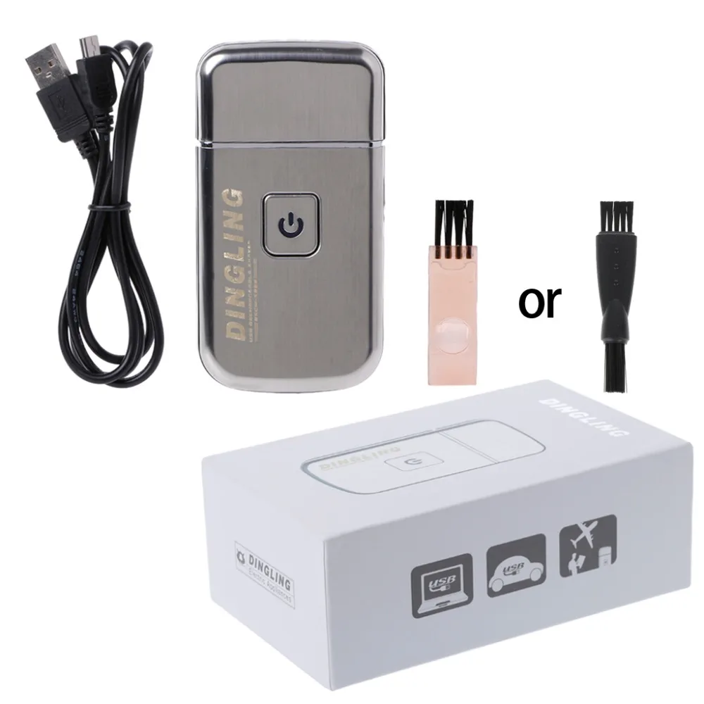 

Mini USB Rechargeable Reciprocating Blade Electric Razor Shaver KM-5088 for Men