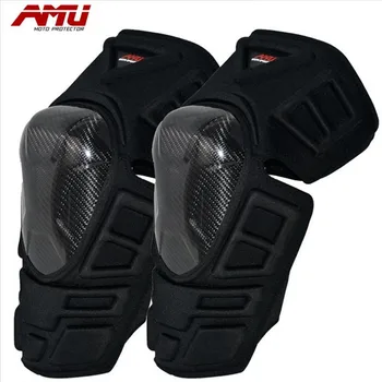

AMU carbon fiber kneeling motorcycle electric car off - road riding protection knee four seasons common P22
