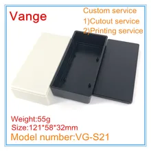 4 шт./лот экструдированный инжекторный корпус 121*58*32 мм АБС-пластик Материал приборная коробка diy для усилителя продукта