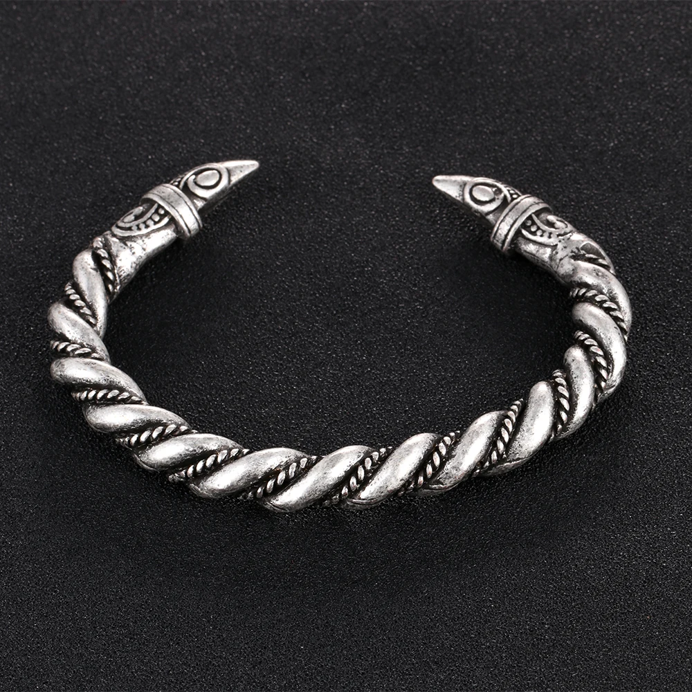 Браслет для мужчин античное серебро ручной работы витой браслет|arm ring|men banglearm jewelry