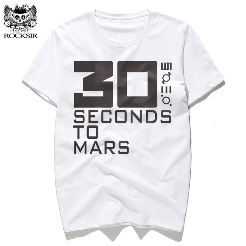 Rocksir 2017 verano nueva 30 segundo a Marte impreso camiseta moda algodón Camisas de manga corta Rock Street desgaste Tops tee camisetas Rocksir 2017 verano nueva 30 segundo a Marte impreso camiseta moda algodón Camisas de manga corta Rock Street desgaste Tops tee camisetas